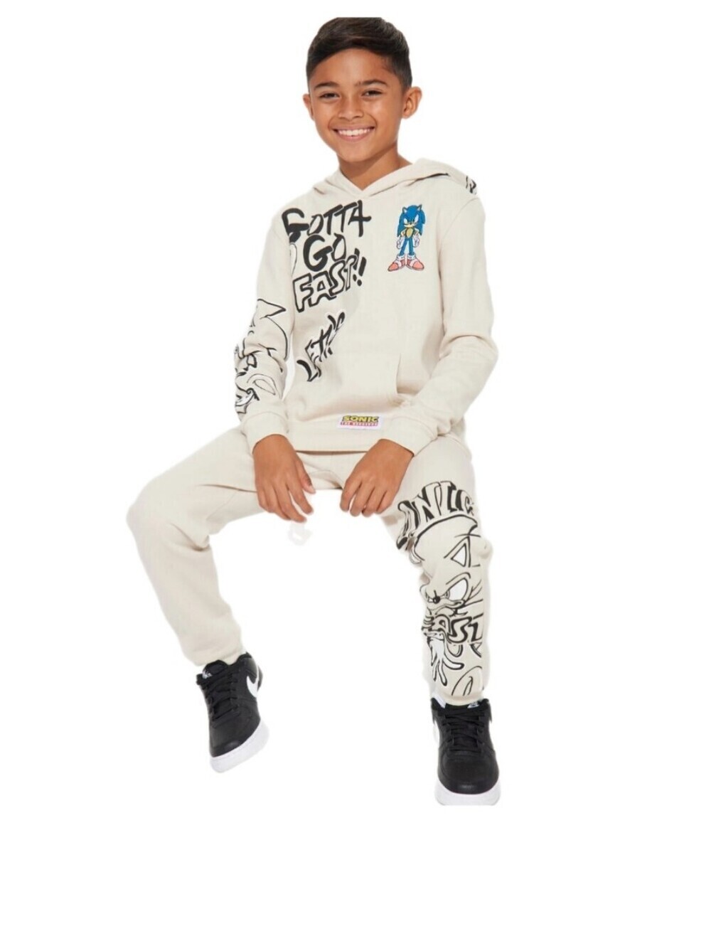Fashion Nova Mini Sonic Jogger Set Boys 6/7 NWT